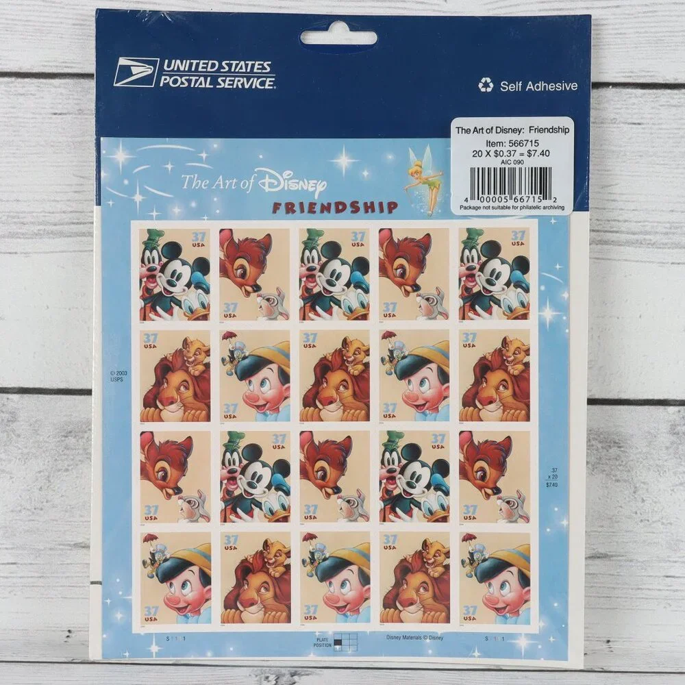 Disney Stamp Bundle NEW! Set of Two - The Art of Friendship and Imagination